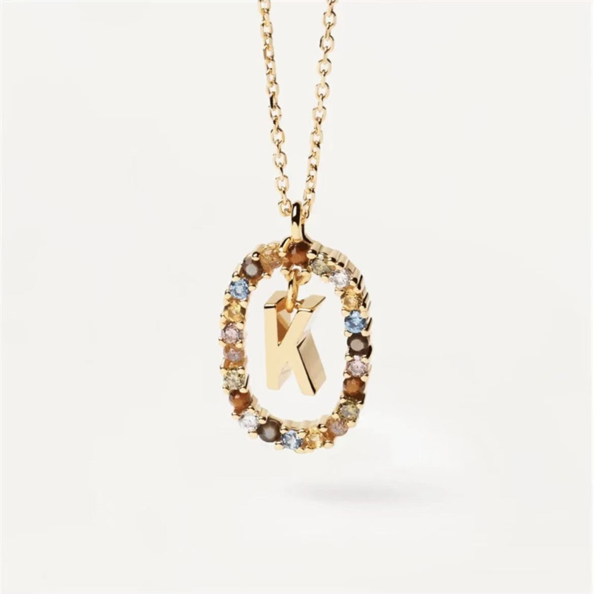 Stylish Zircon Alphabet Clavicle Chain