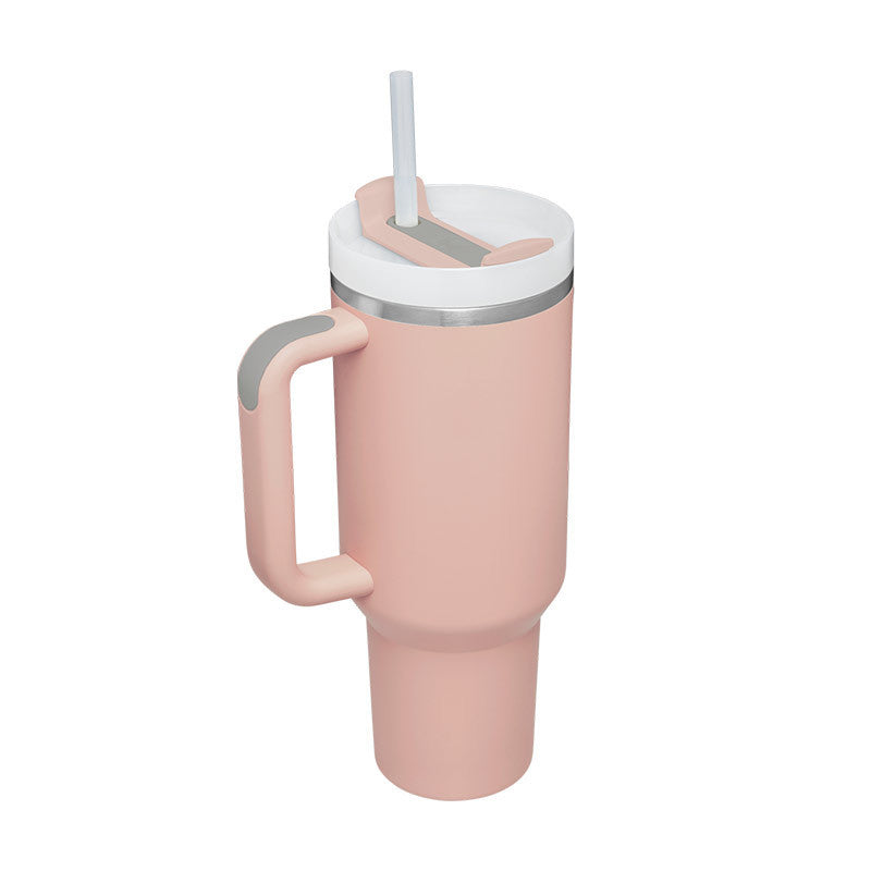40 Oz Stainless Steel Tumbler with Lid & Straw