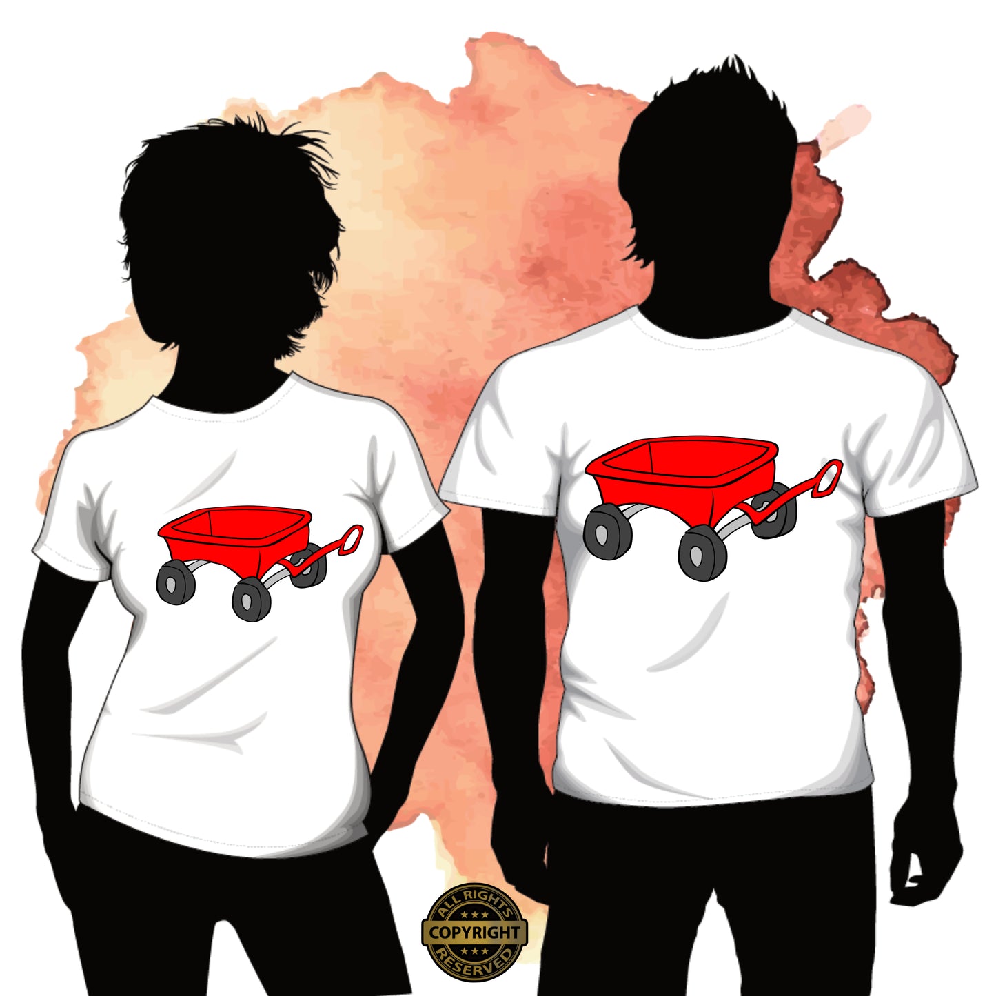Little Red Wagon, SVG Digital Cut or Print file.