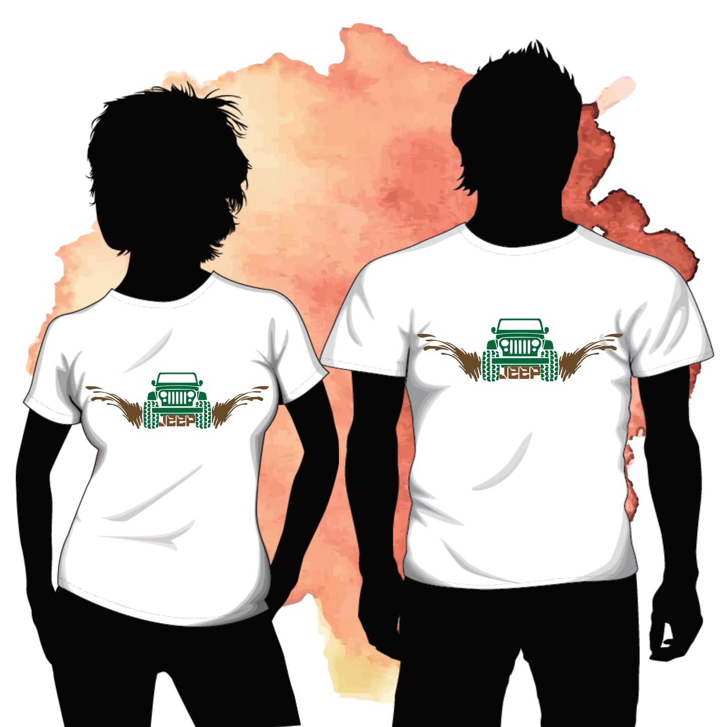 Jeep Mud Splash, SVG Digital Cut or Print file.