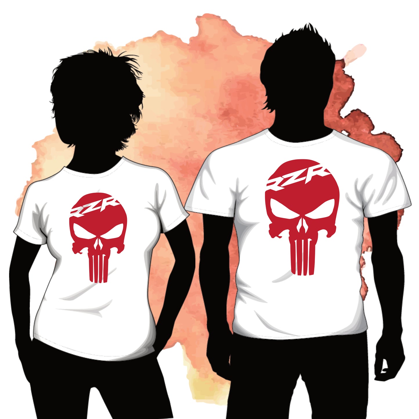 RZR Punisher Skull, SVG Digital Cut or Print file.