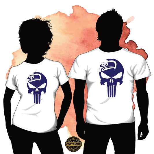 Seattle Seahawks Punisher Skull, SVG Digital Cut or Print file.