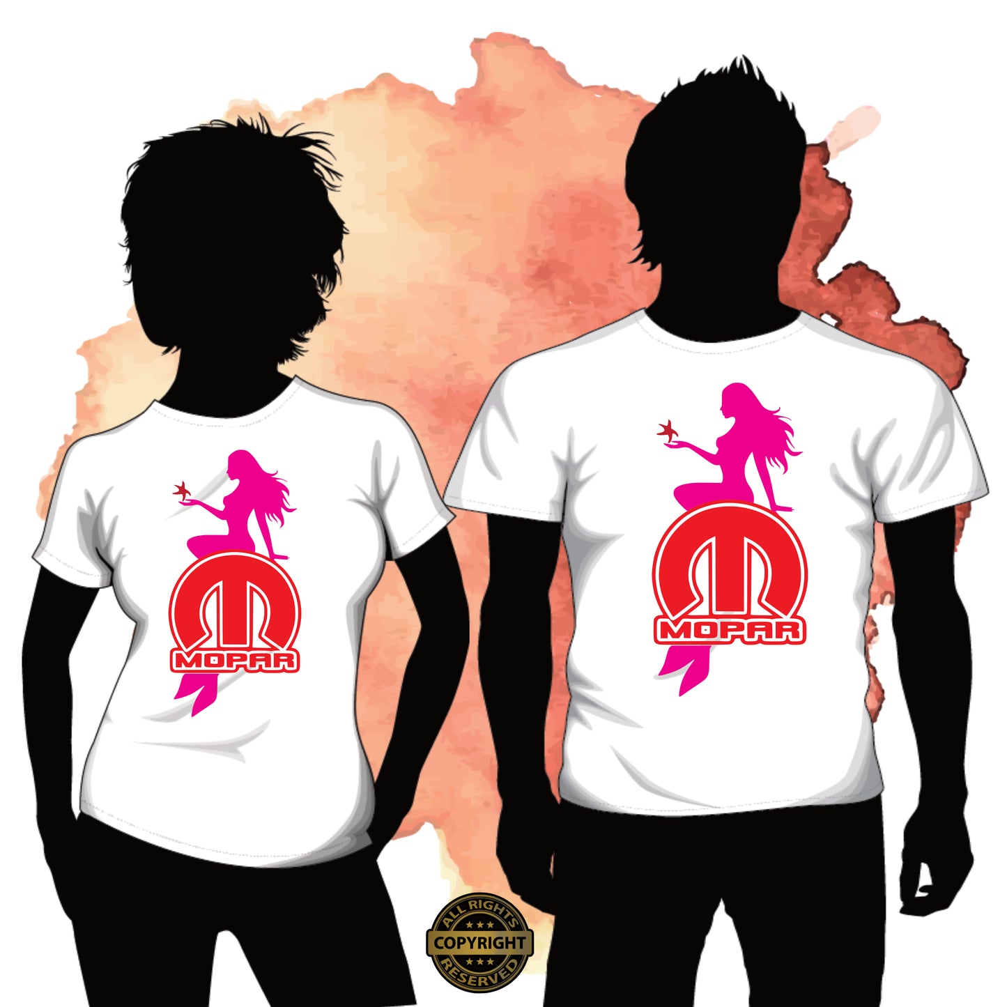 Mopar Mermaid, SVG Digital Cut or Print file.