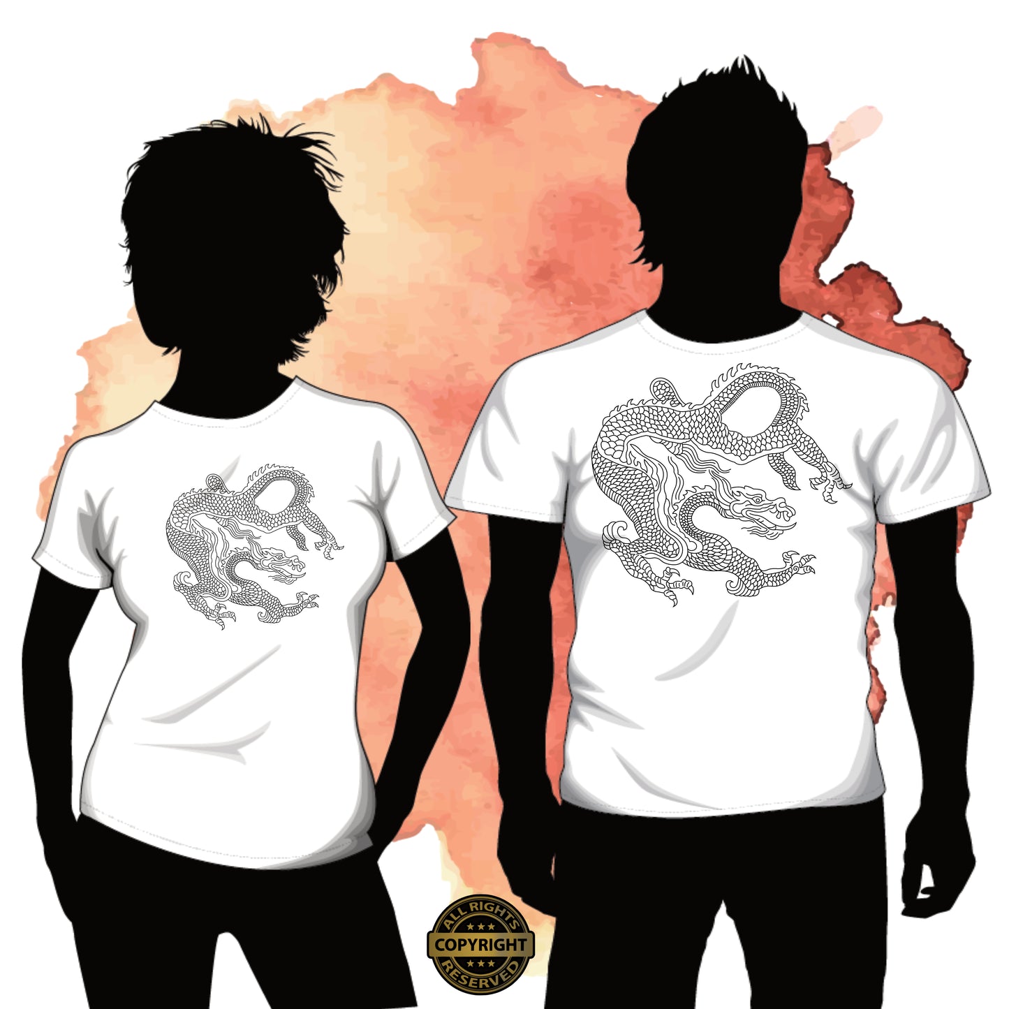 Dragon, SVG Digital Cut or Print file.