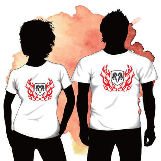 Dodge Ram Flames, SVG Digital Cut or Print file.