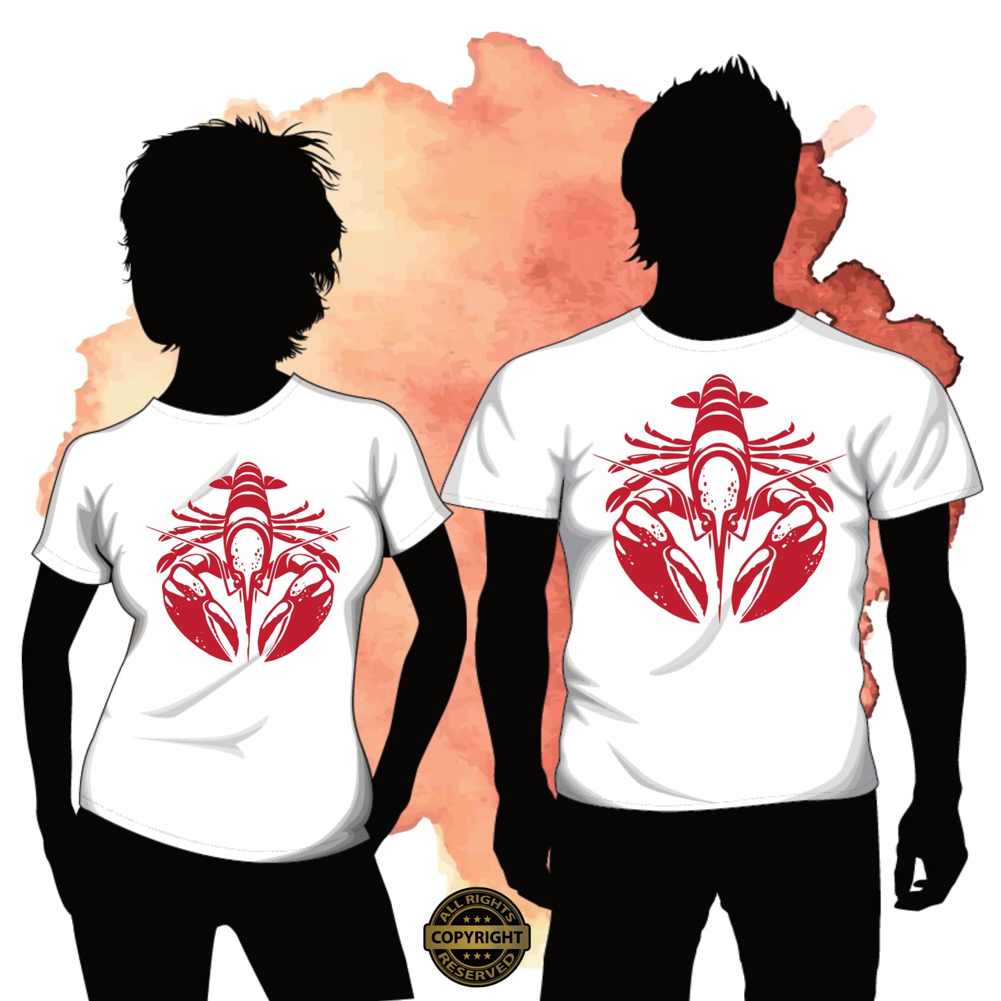 Lobster, SVG Digital Cut or Print file.