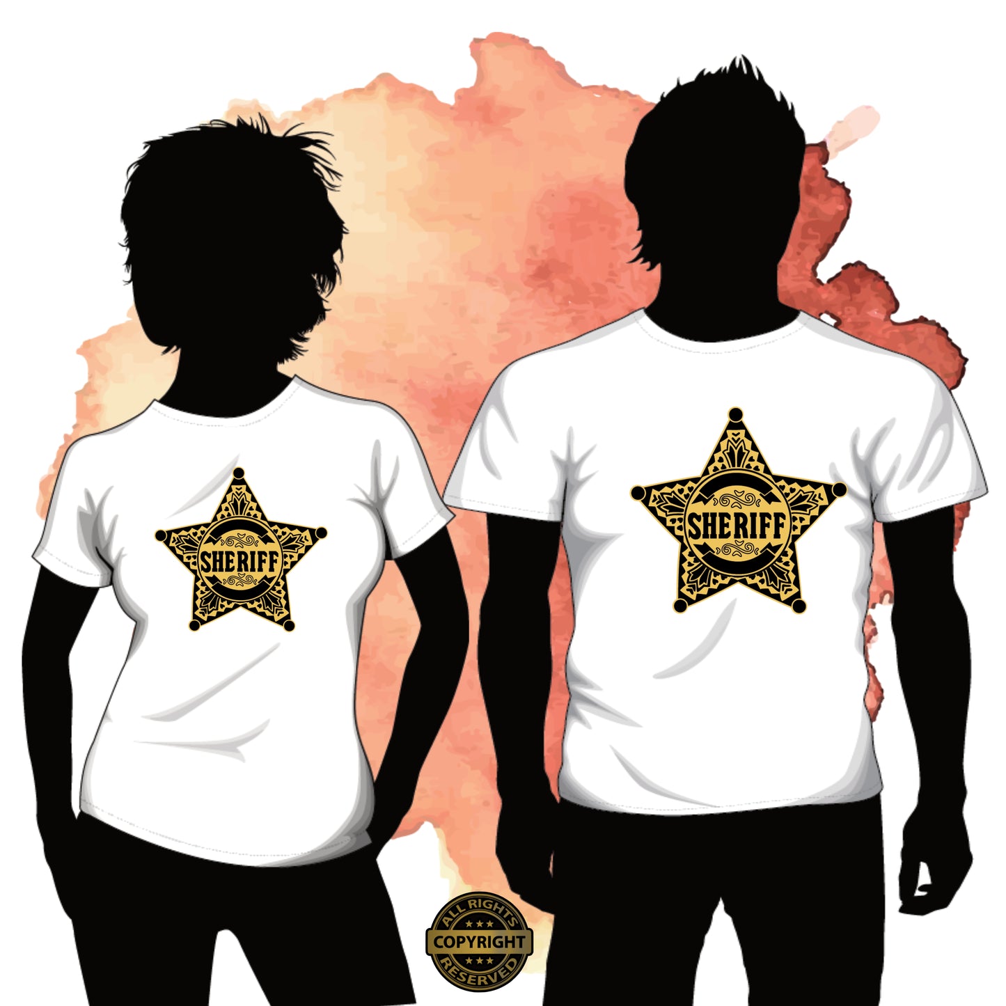 Sheriff Badge, SVG Digital Cut or Print file.