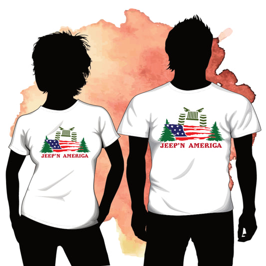 Jeep'n America, SVG Digital Cut or Print file.