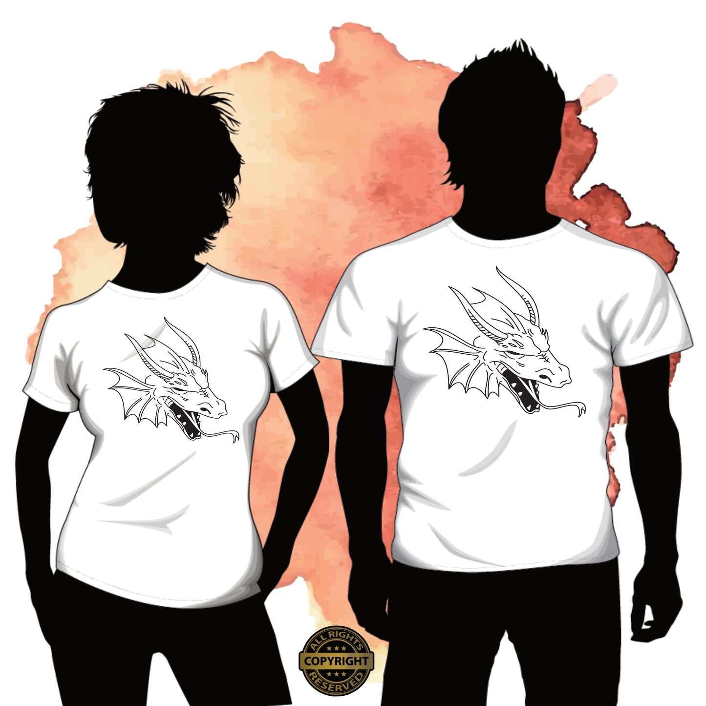 Dragon, SVG Digital Cut or Print file.