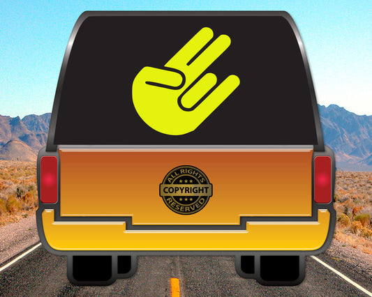 JDM Hand Gesture, Auto Vinyl Decal