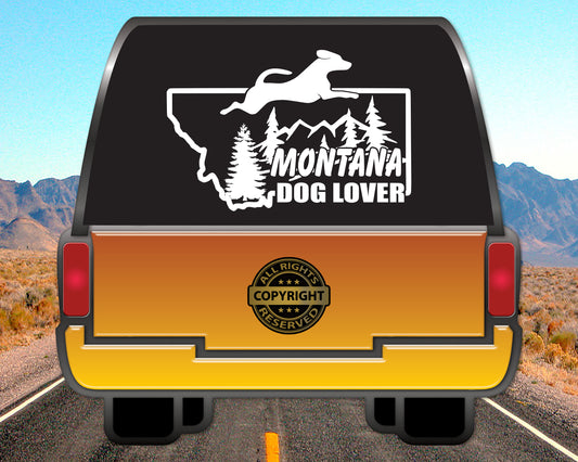 Montana Dog Lover, Vinyl Decal