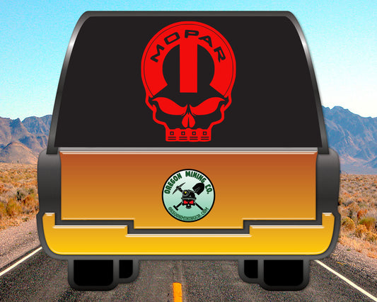 Mopar Skull, Auto Vinyl Decal