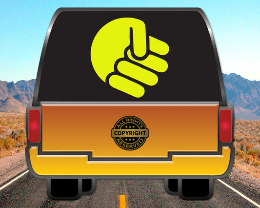 JDM Hand Gesture, Auto Vinyl Decal
