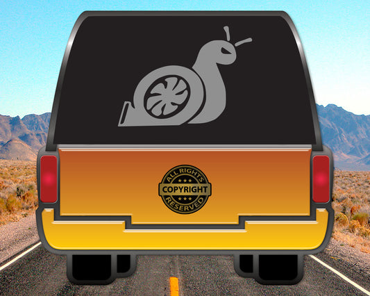 Turbo Snail, Auto Vinyl Decal