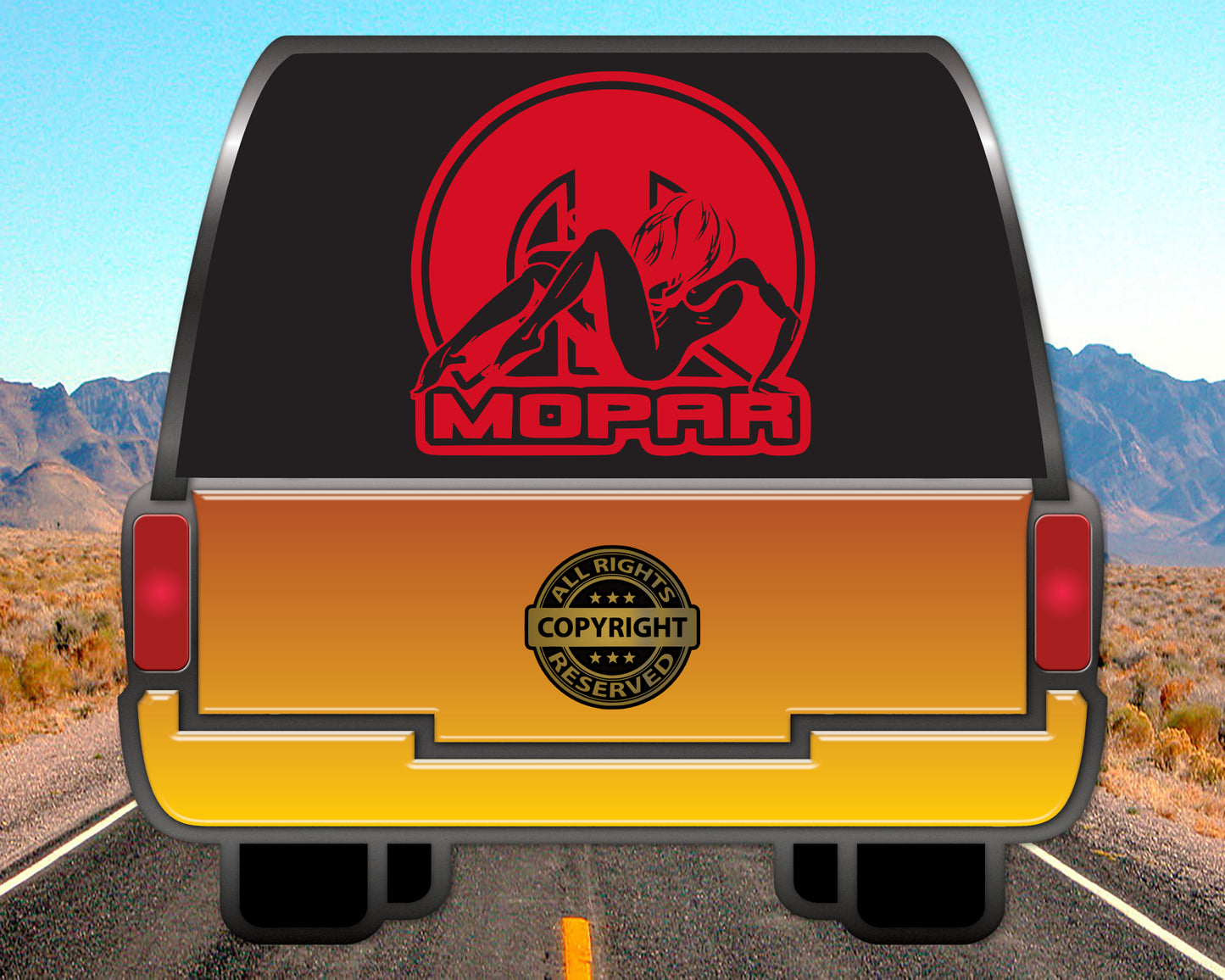 Mopar Girl, Auto Vinyl Decal