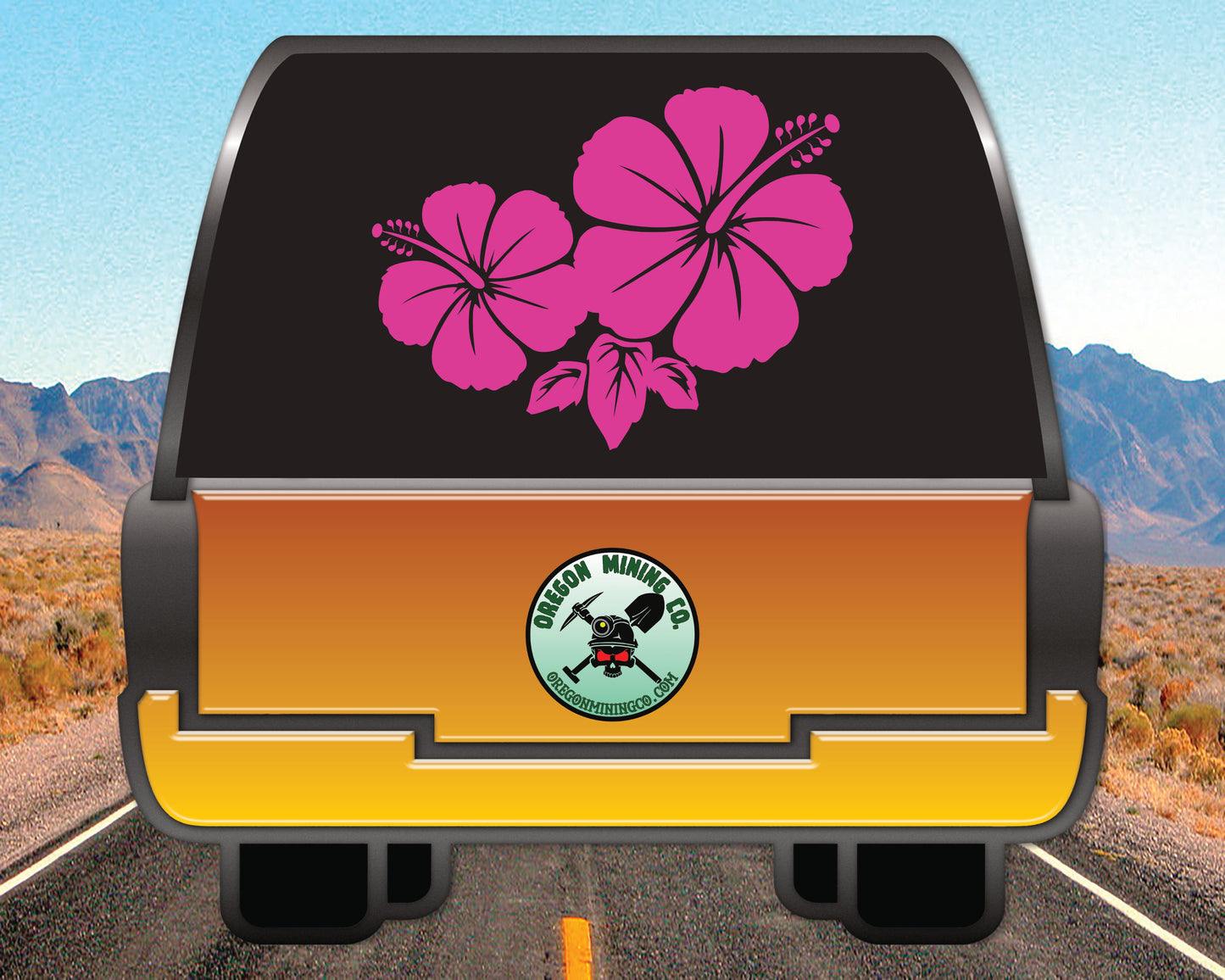 Hibiscus Flowers Vinyl Decal