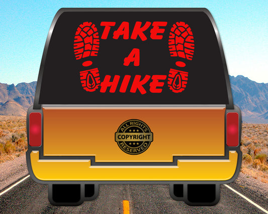 Take a Hike, Vinyl Decal