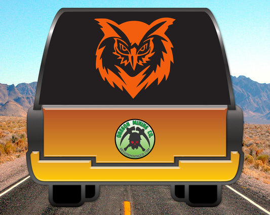 Owl Face, Vinyl Decal