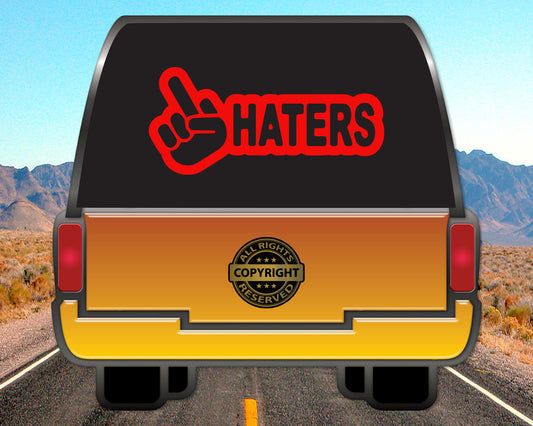Fuck Haters, Auto Vinyl Decal
