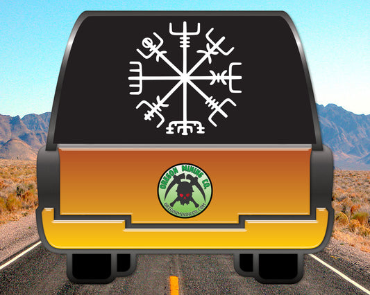 Viking Compass Vinyl Decal