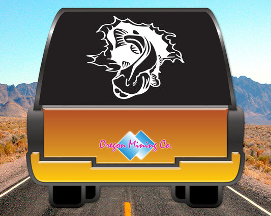 Bustin out Catfish, Fishing Vinyl Decal
