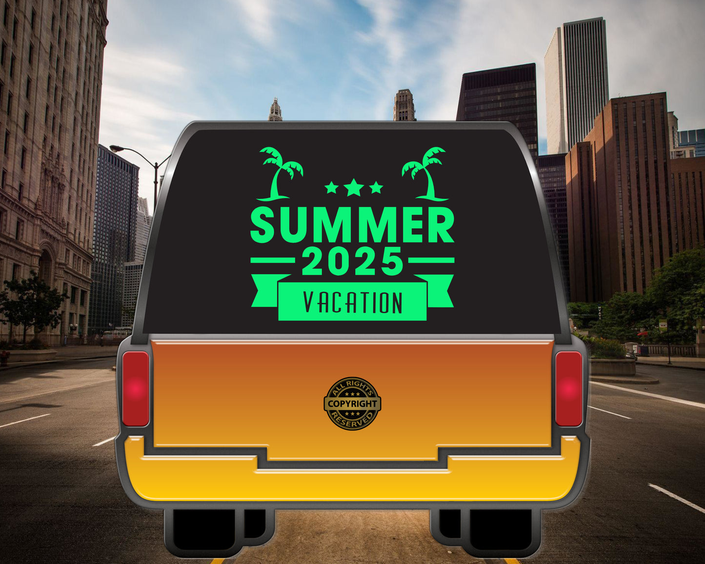 Summer 2025 Vacation, Vinyl Decal