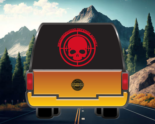 Neighborhood Defense Agency. Vinyl Decal
