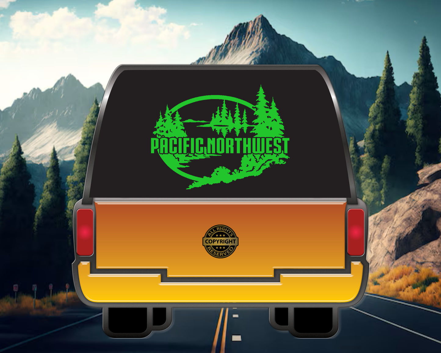 Pacific Northwest. Vinyl Decal