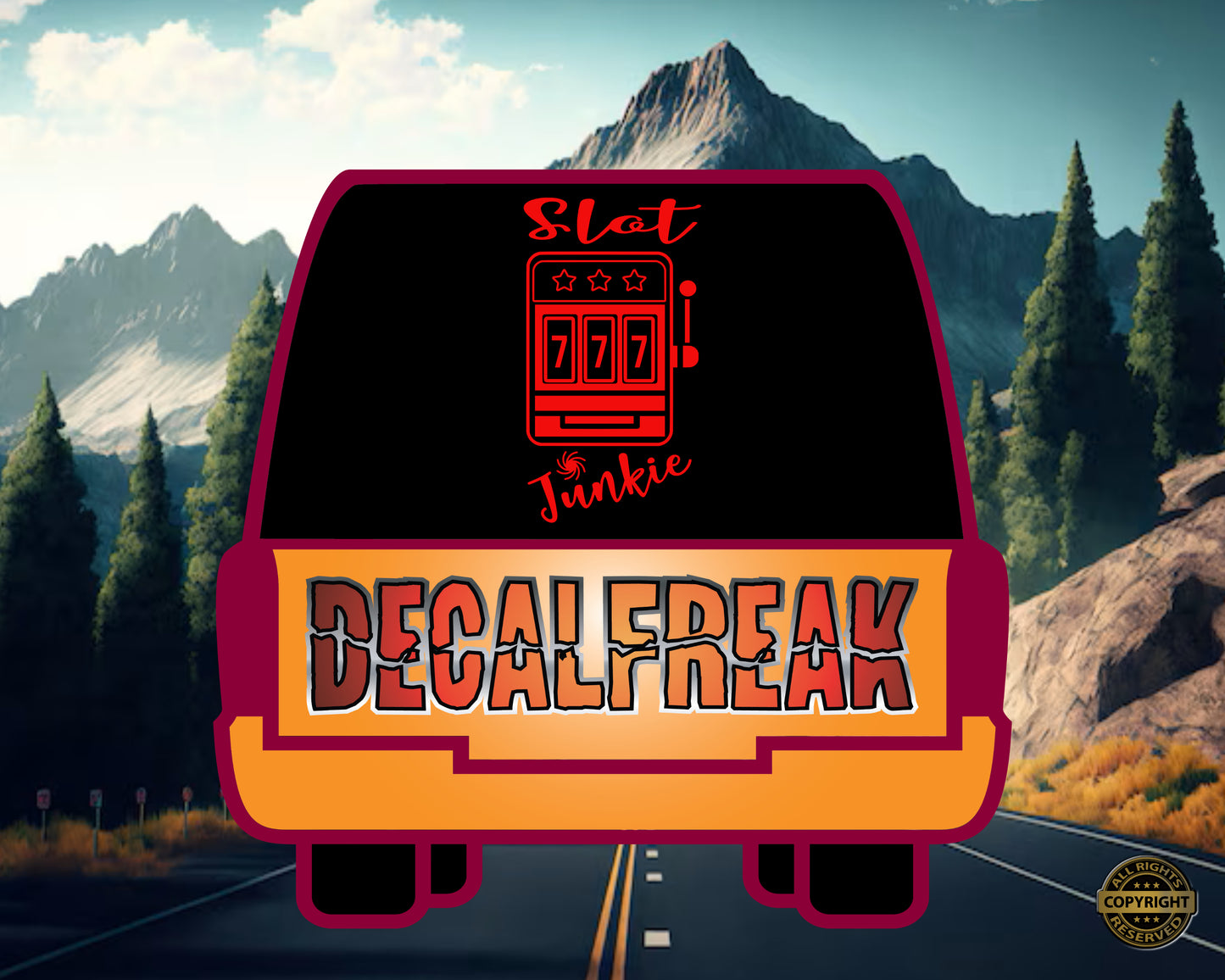 Slot Junkie. Vinyl Decal