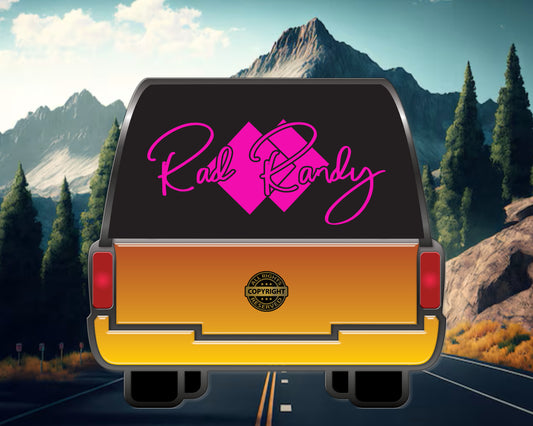 Rad Randy. Vinyl Decal