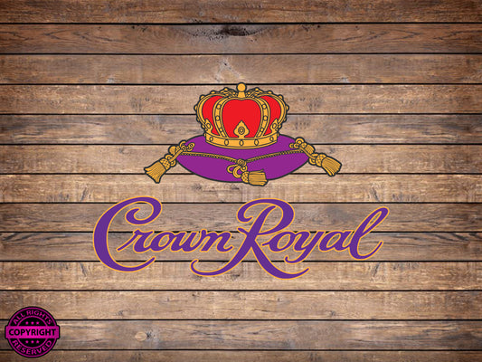 Crown Royal, SVG Digital Cut or Print file.
