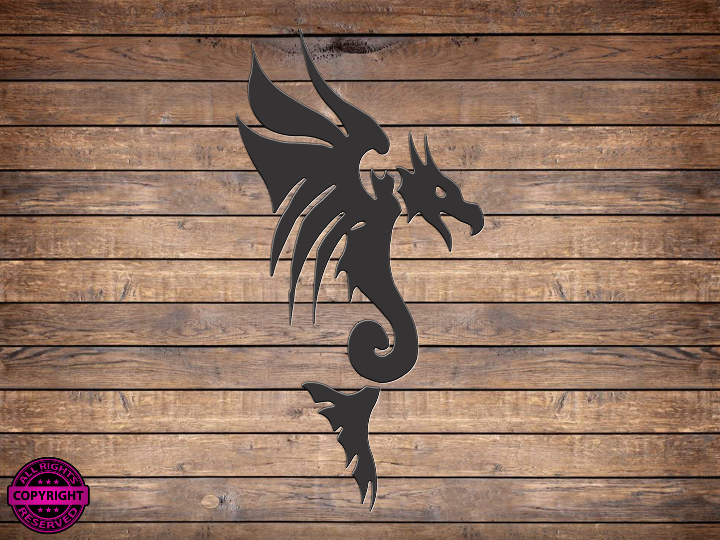 Dragon, SVG Digital Cut or Print file.