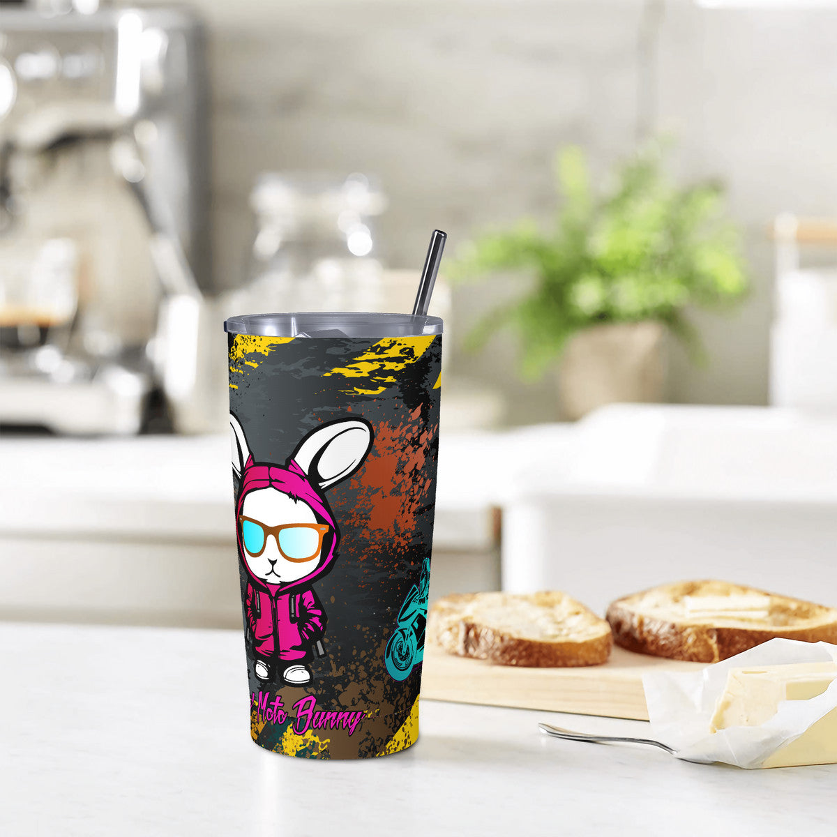 Rad Moto Bunny 20oz Stainless Steel Tumbler
